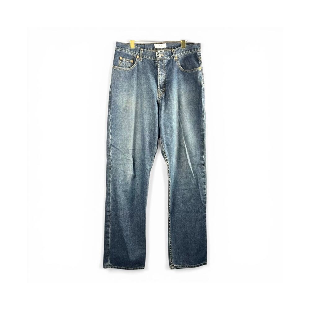 Armani Made in USA Loose Fit Jeans 34x34 Medium Wash Button Fly